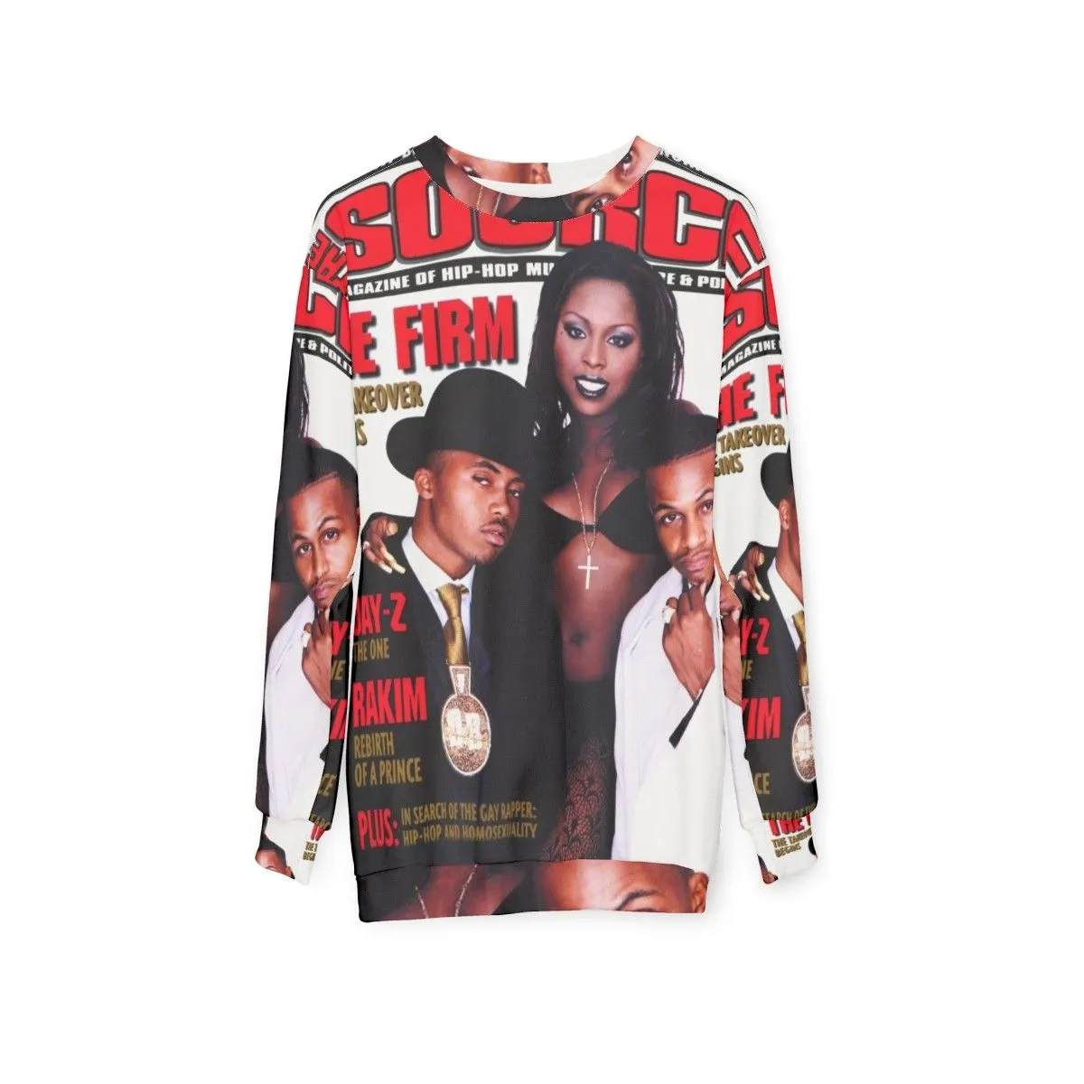 90s Hip Hop Graphic Sweatshirt for Vintage Rap Fans