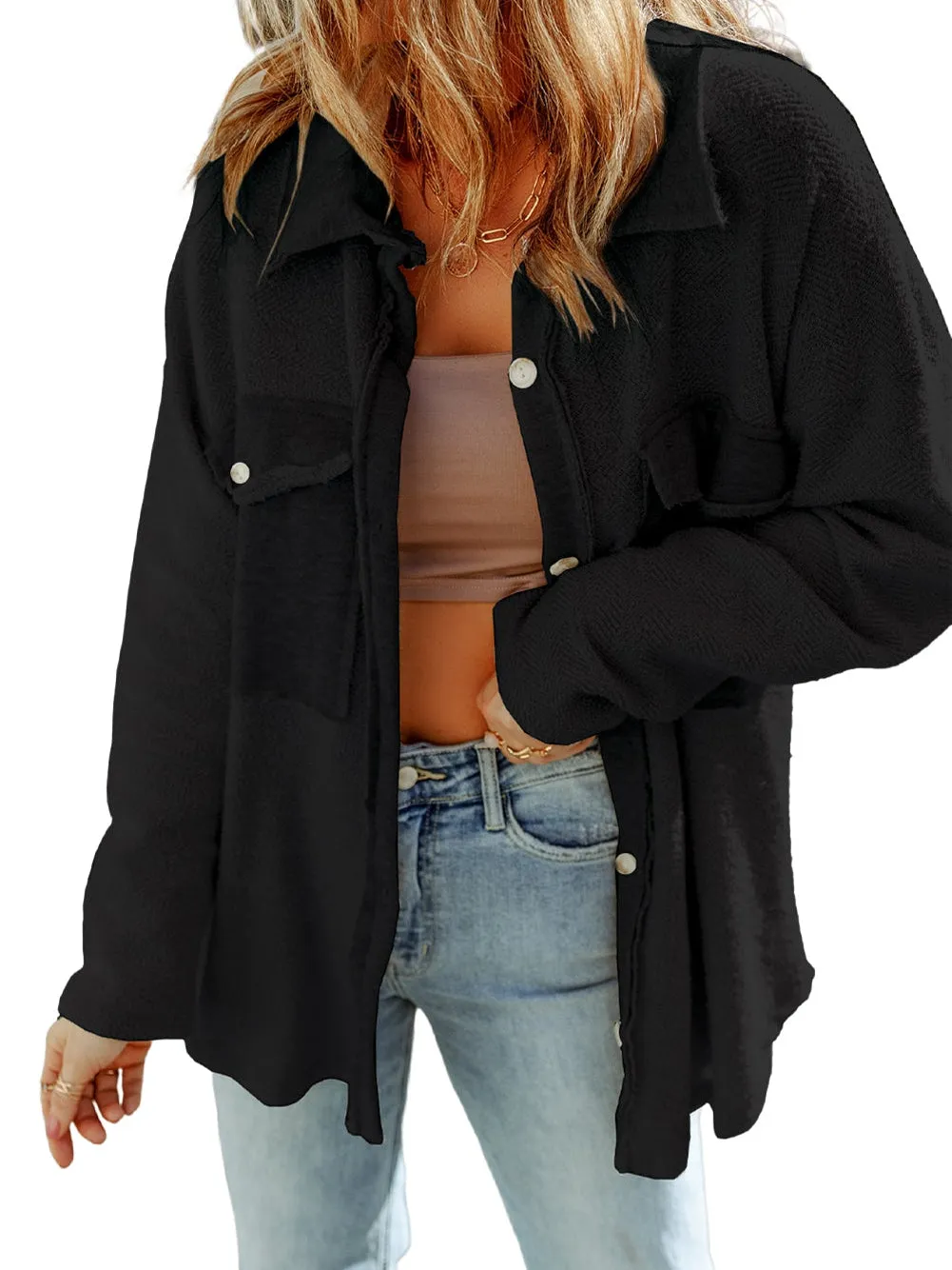 Black Button Down Jacket