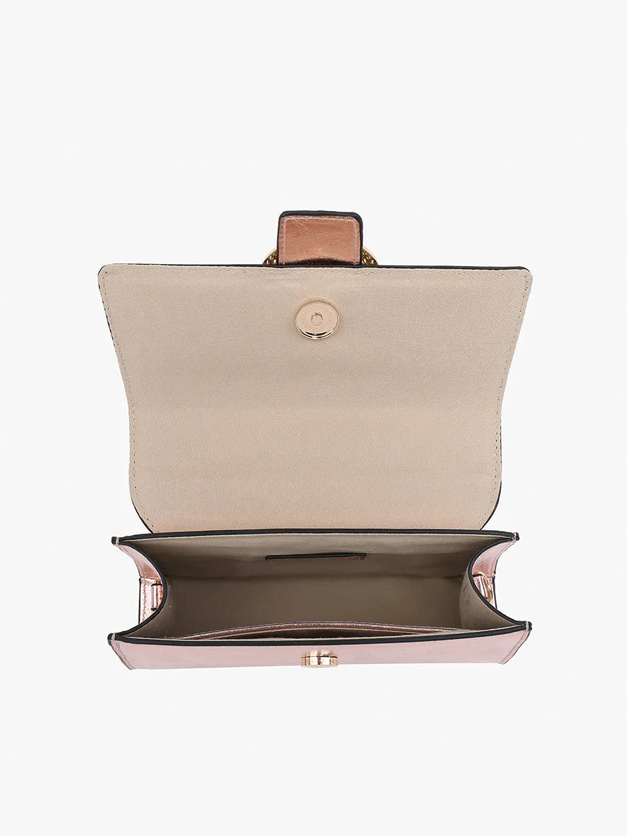 Brielle Vegan Metallic Clutch