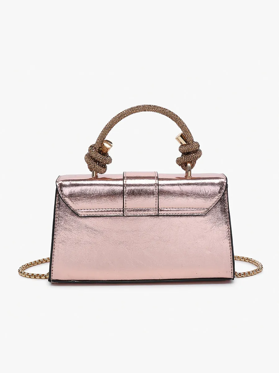 Brielle Vegan Metallic Clutch