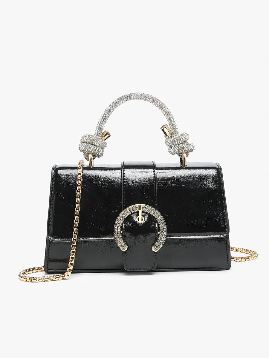 Brielle Vegan Metallic Clutch