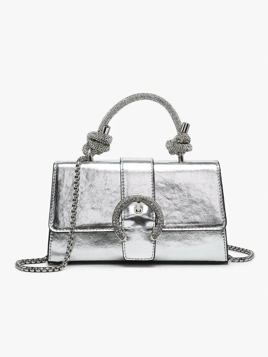 Brielle Vegan Metallic Clutch