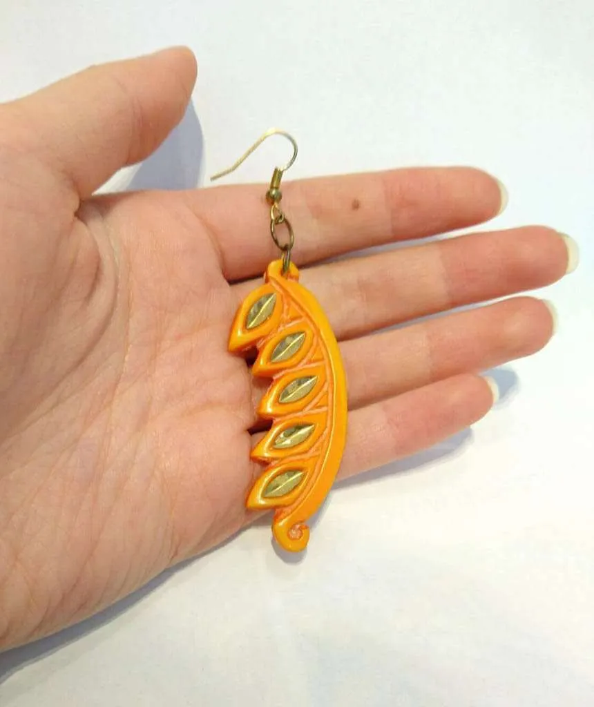Carved Edgy Earrings
