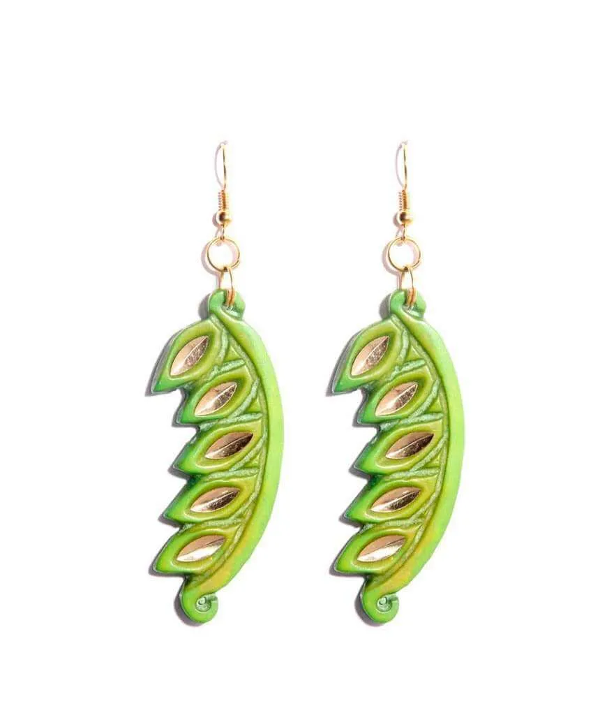 Carved Edgy Earrings