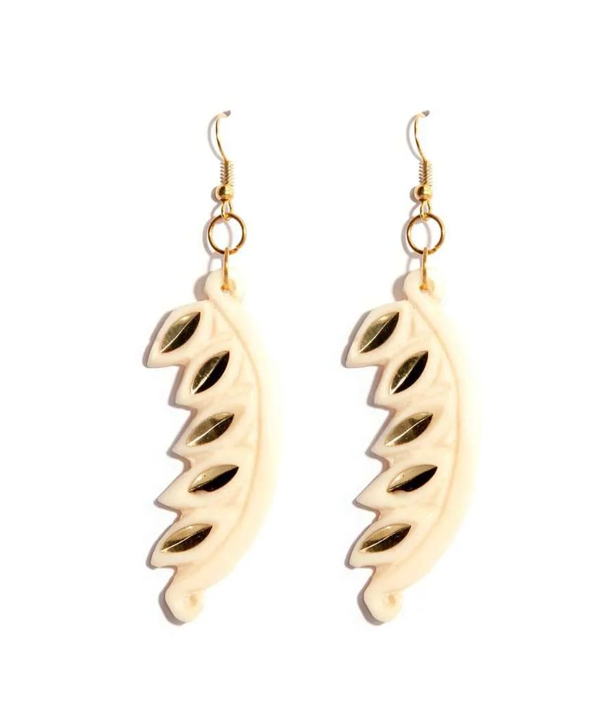 Carved Edgy Earrings