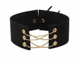 CHAIN LACE UP CHOKER