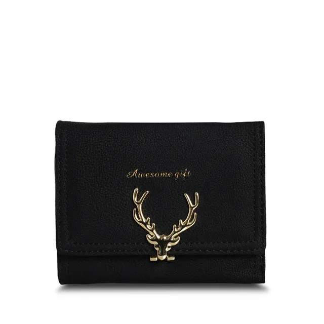 Chic Frosted Fawn Compact Women’s Wallet with Multi-Card Slots