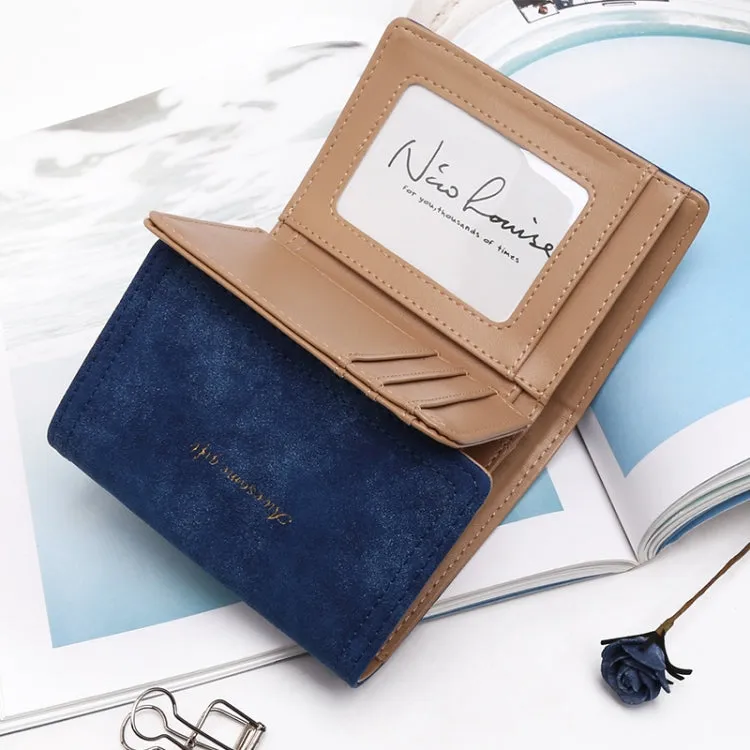 Chic Frosted Fawn Compact Women’s Wallet with Multi-Card Slots