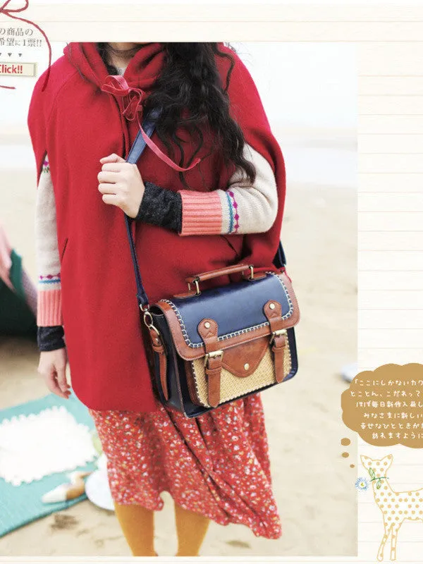 Clearance -  traveler contrast braided satchel