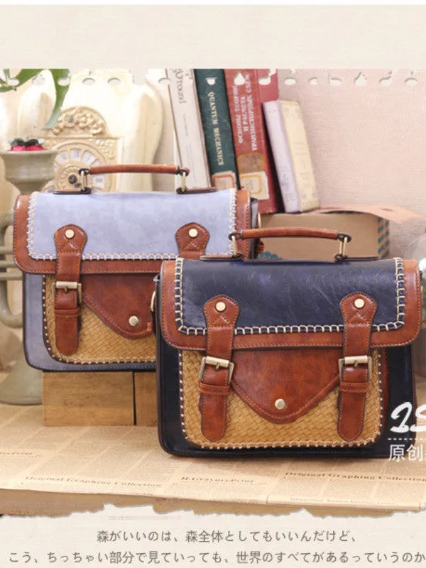 Clearance -  traveler contrast braided satchel