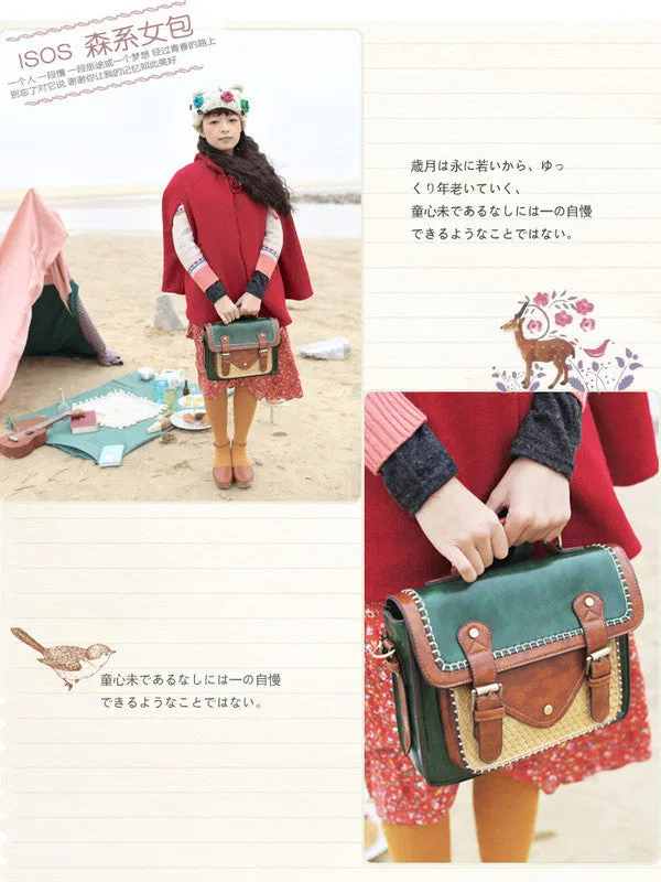 Clearance -  traveler contrast braided satchel