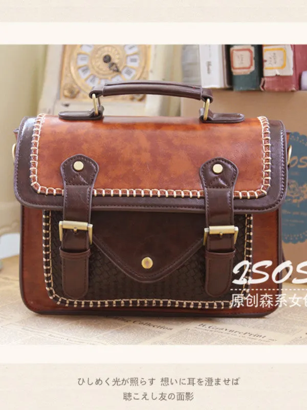 Clearance -  traveler contrast braided satchel