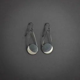 Crescent Moon Dangle Earrings