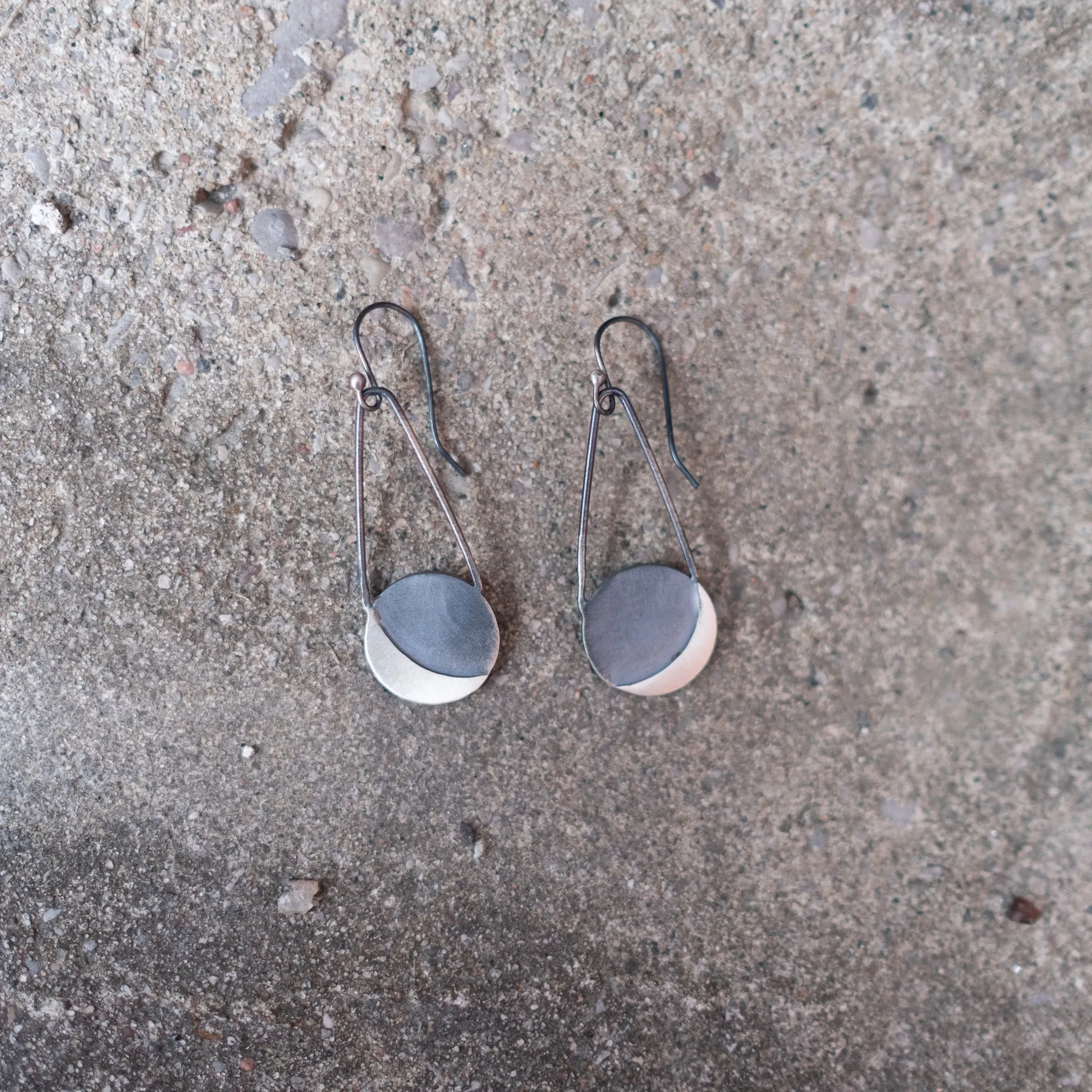 Crescent Moon Dangle Earrings
