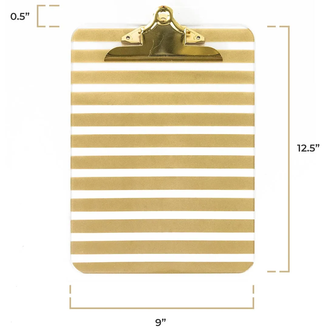 Decorative Clipboard - Set of 4 Gold Clipboards