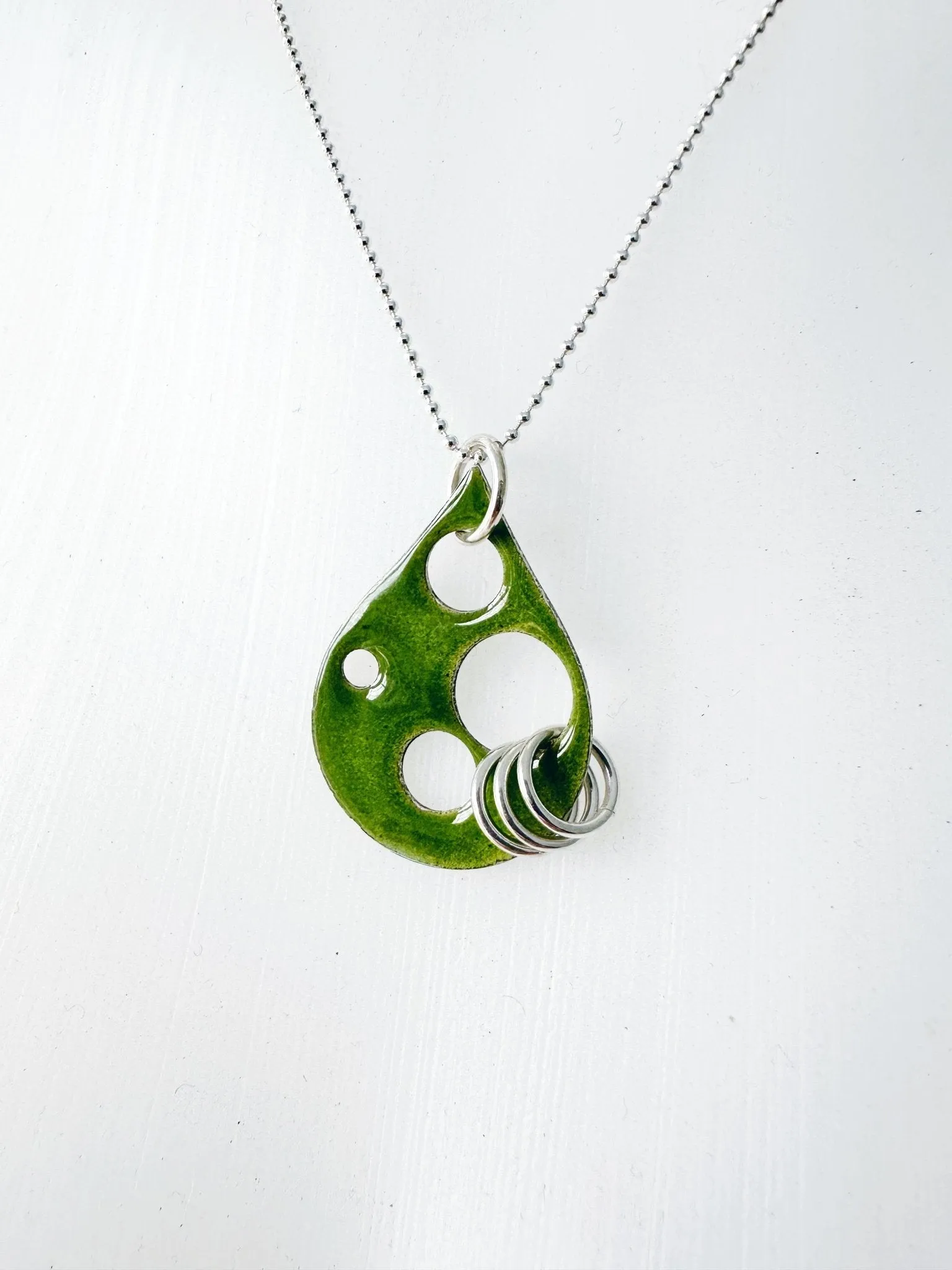 Edgy Teardrop Pendant