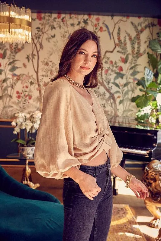 Effortless Elegance | Front Twist Detail Top