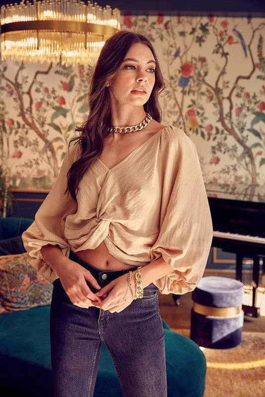 Effortless Elegance | Front Twist Detail Top