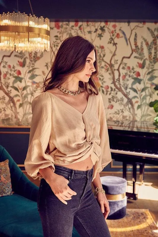 Effortless Elegance | Front Twist Detail Top