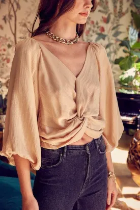 Effortless Elegance | Front Twist Detail Top