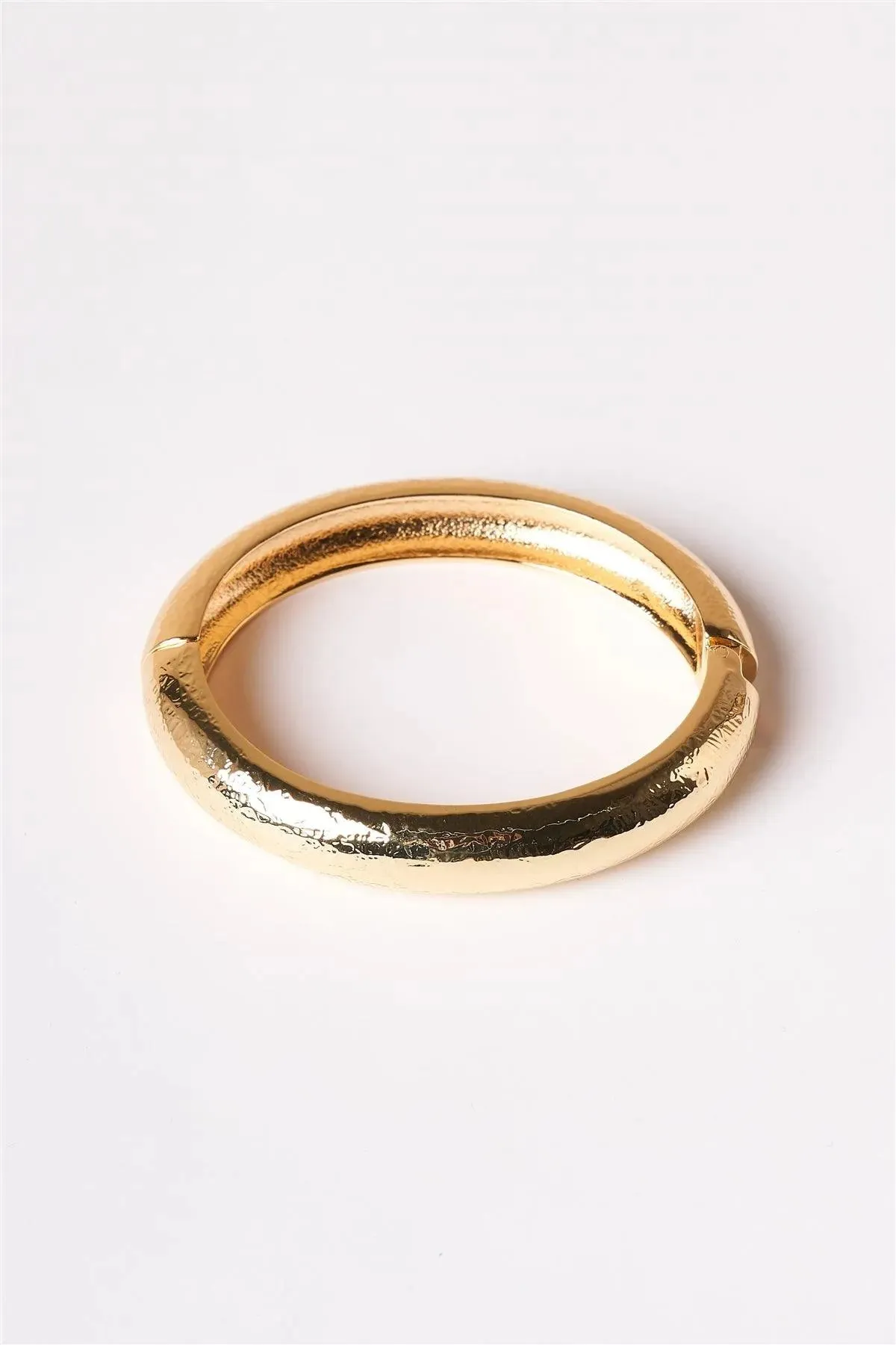 Gold Metal Clasp Bangle Bracelet /1 Piece