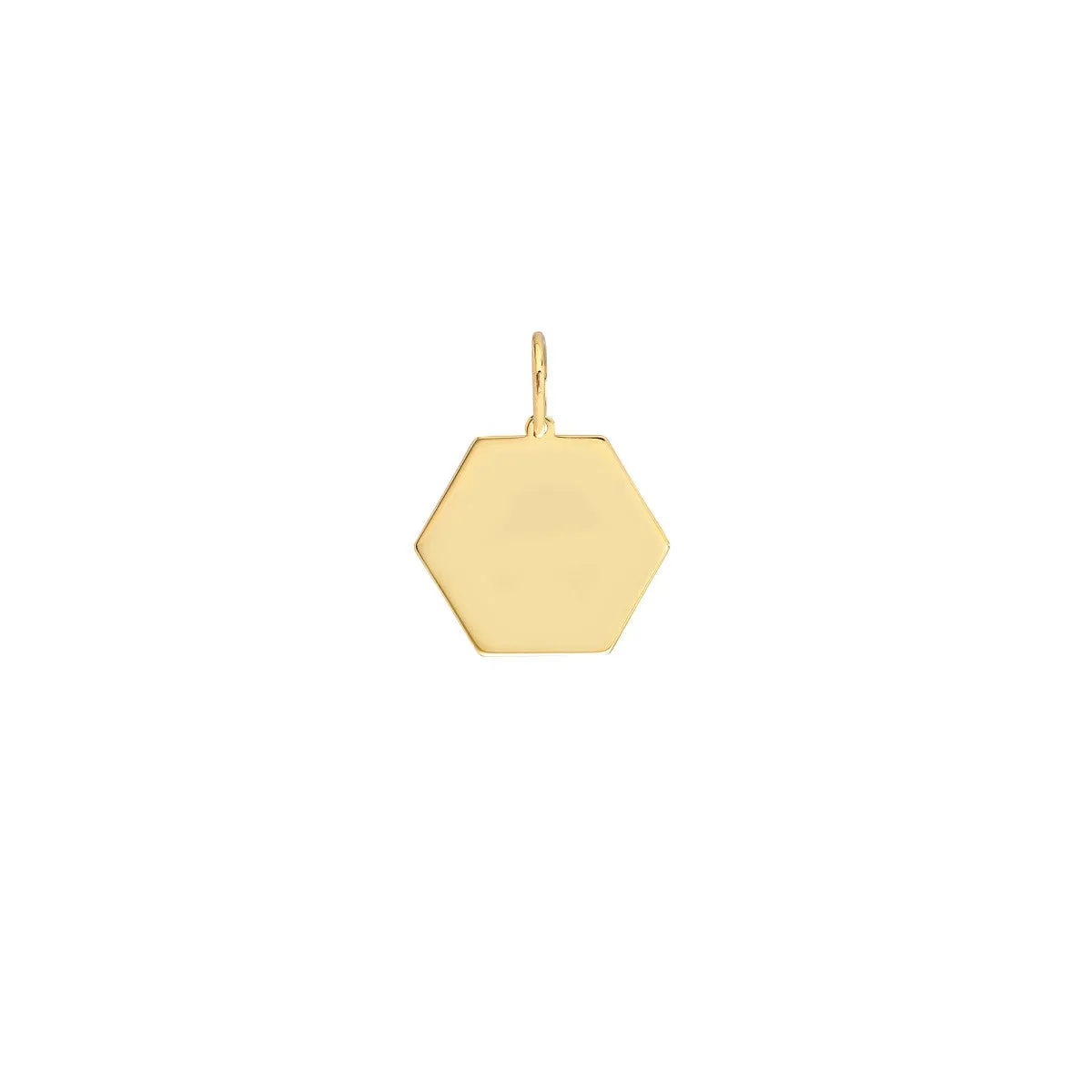 Hexagon Engravable Charm