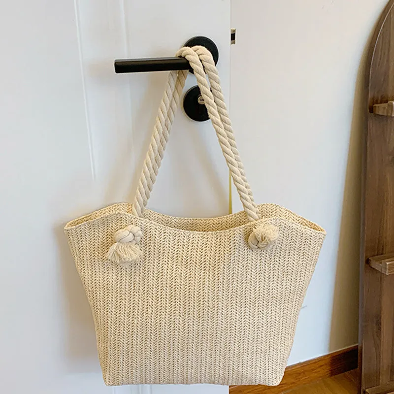 Lily Straw Shoulder Bag