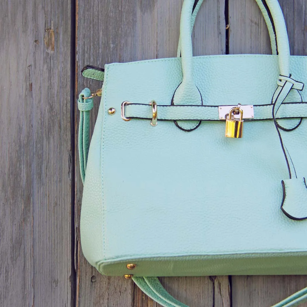 Lock & Key Mint Tote