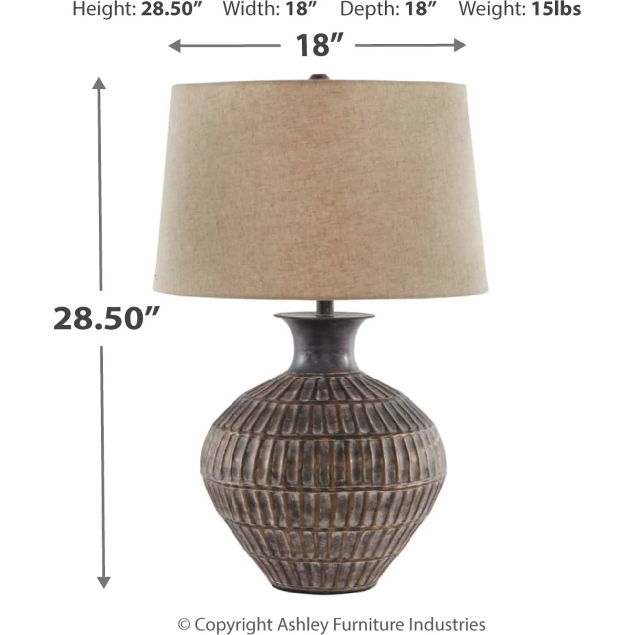 Magan Table Lamp 28.50"