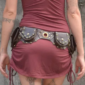 Medieval Steampunk PU Leather Utility Belt