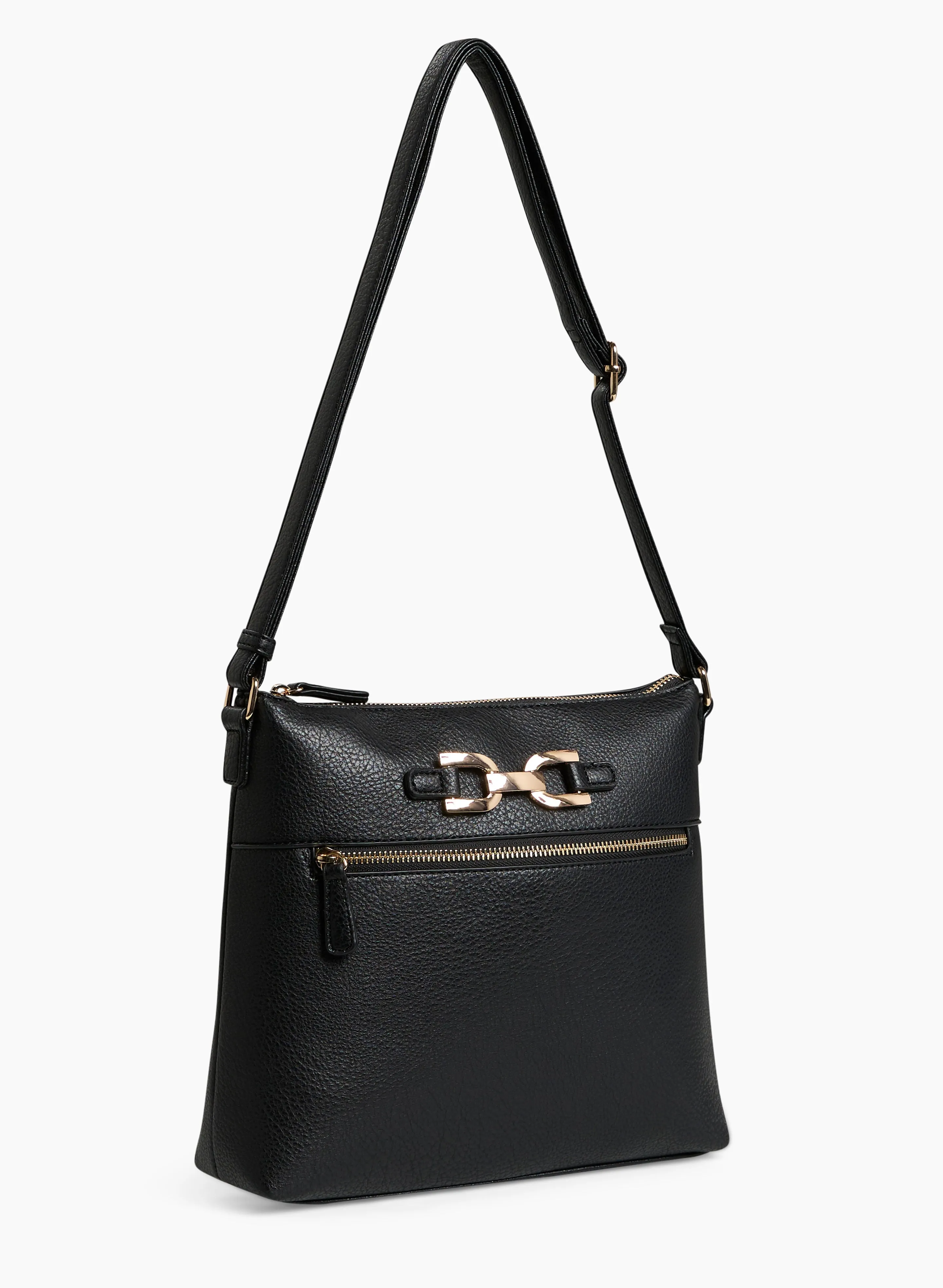 Metallic Detail Crossbody Bag