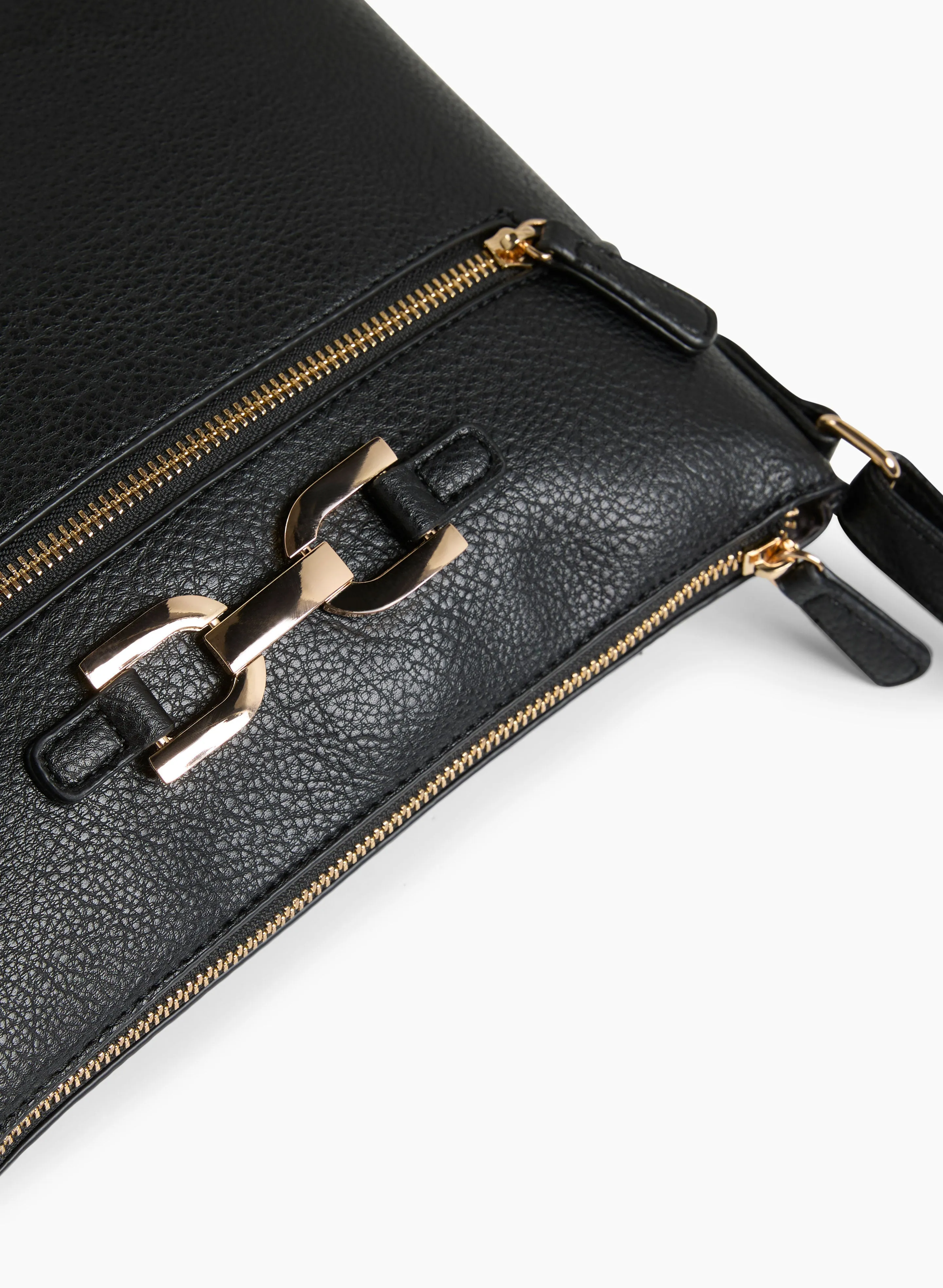 Metallic Detail Crossbody Bag