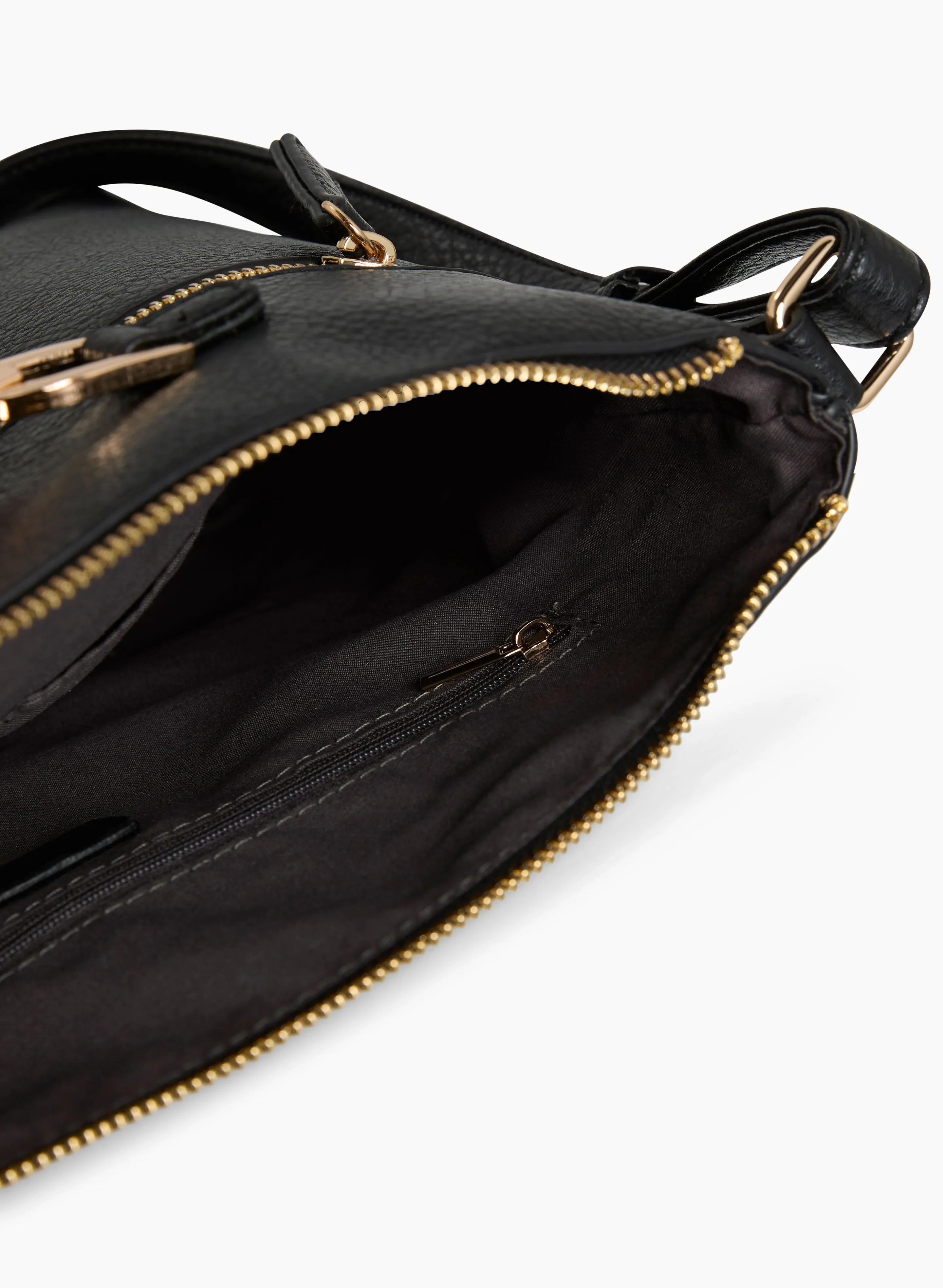Metallic Detail Crossbody Bag