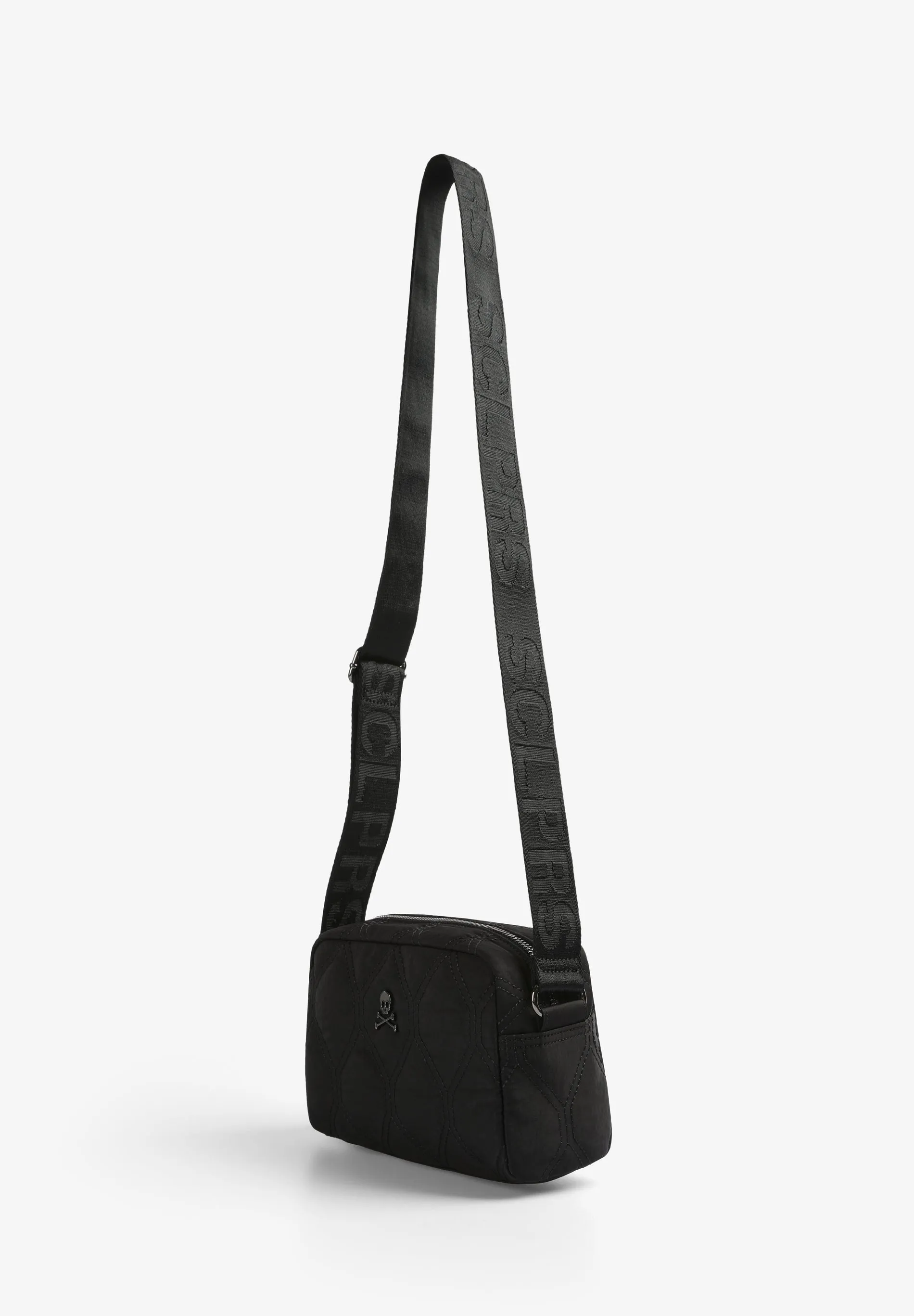METALLIC QUILTED CROSSBODY BAG