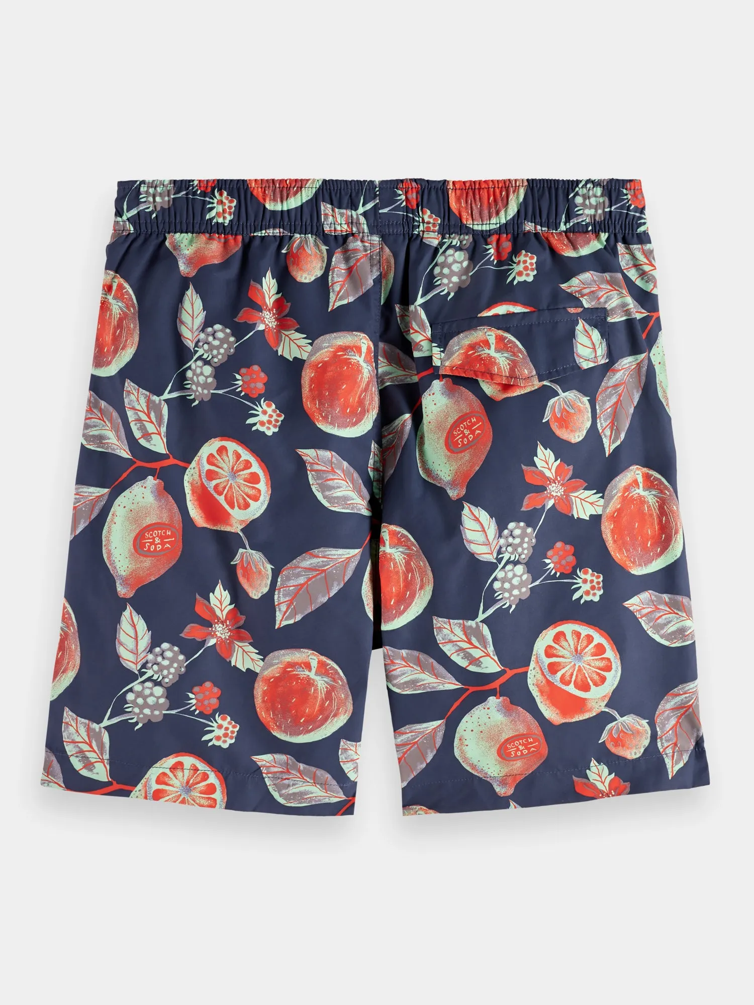 Mid-length printed swimshorts