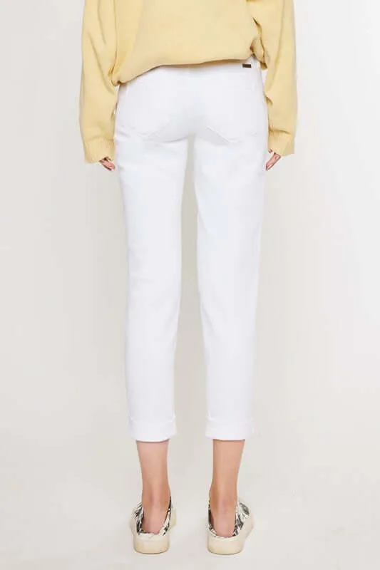 Mid Rise Girlfriend Fit Jeans