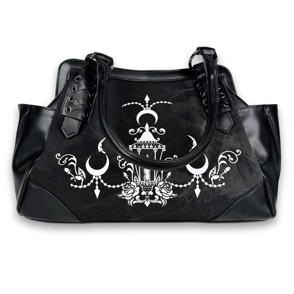 Midnight Chandelier Washed Canvas Shoulder Bag