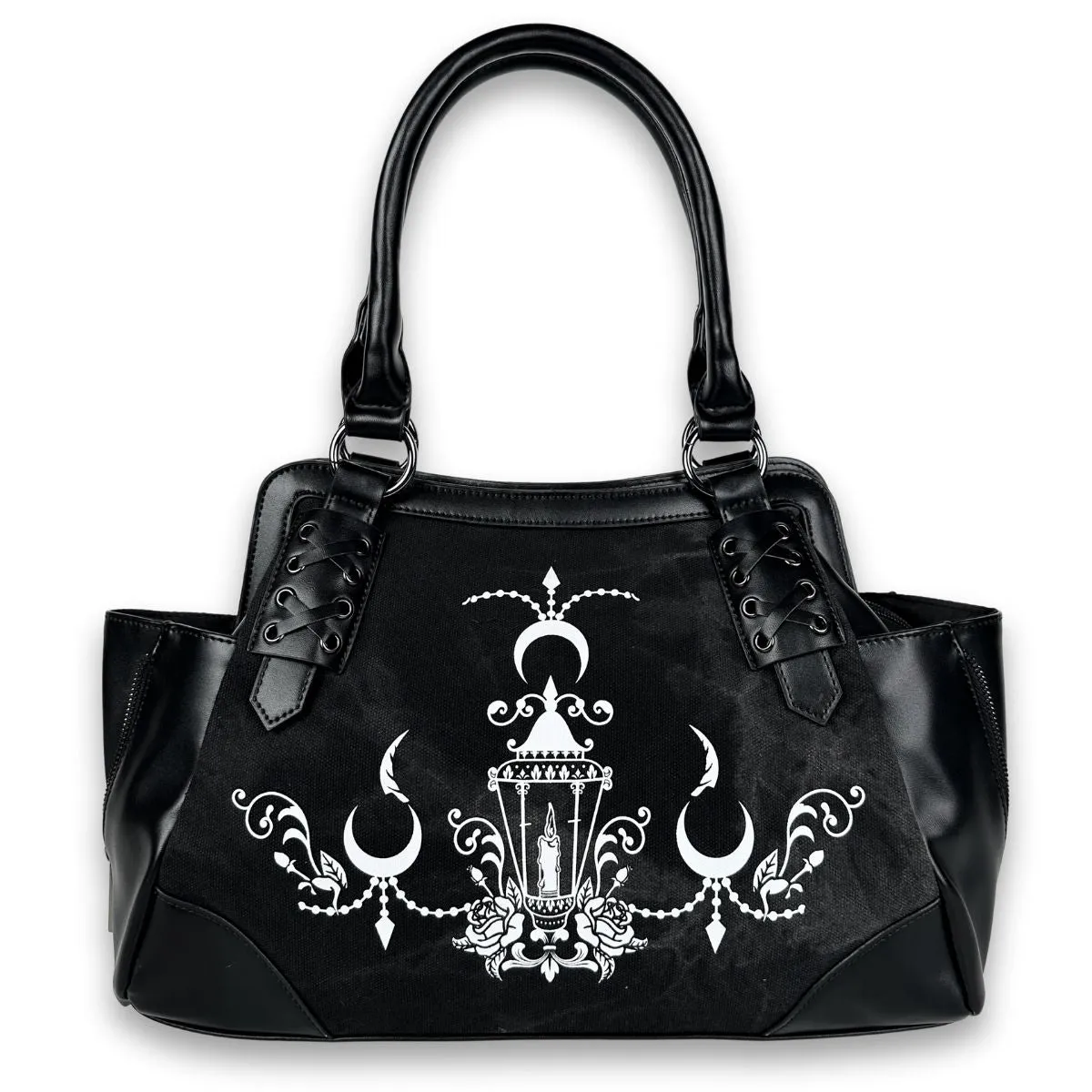 Midnight Chandelier Washed Canvas Shoulder Bag