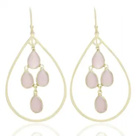 Nicole Fendel Jewellery - Freya Statement Earring Soft Gold