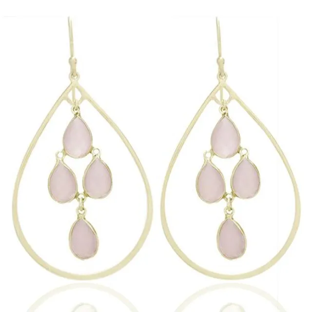 Nicole Fendel Jewellery - Freya Statement Earring Soft Gold
