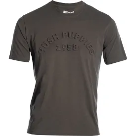 Olive Hush Puppies Embossed Mens T-Shirt