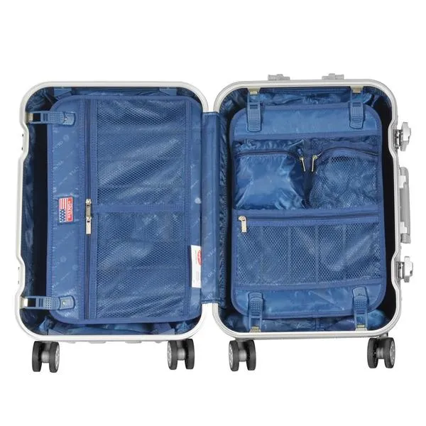 Olympia Jericho Framed Carry-On Spinner Suitcase