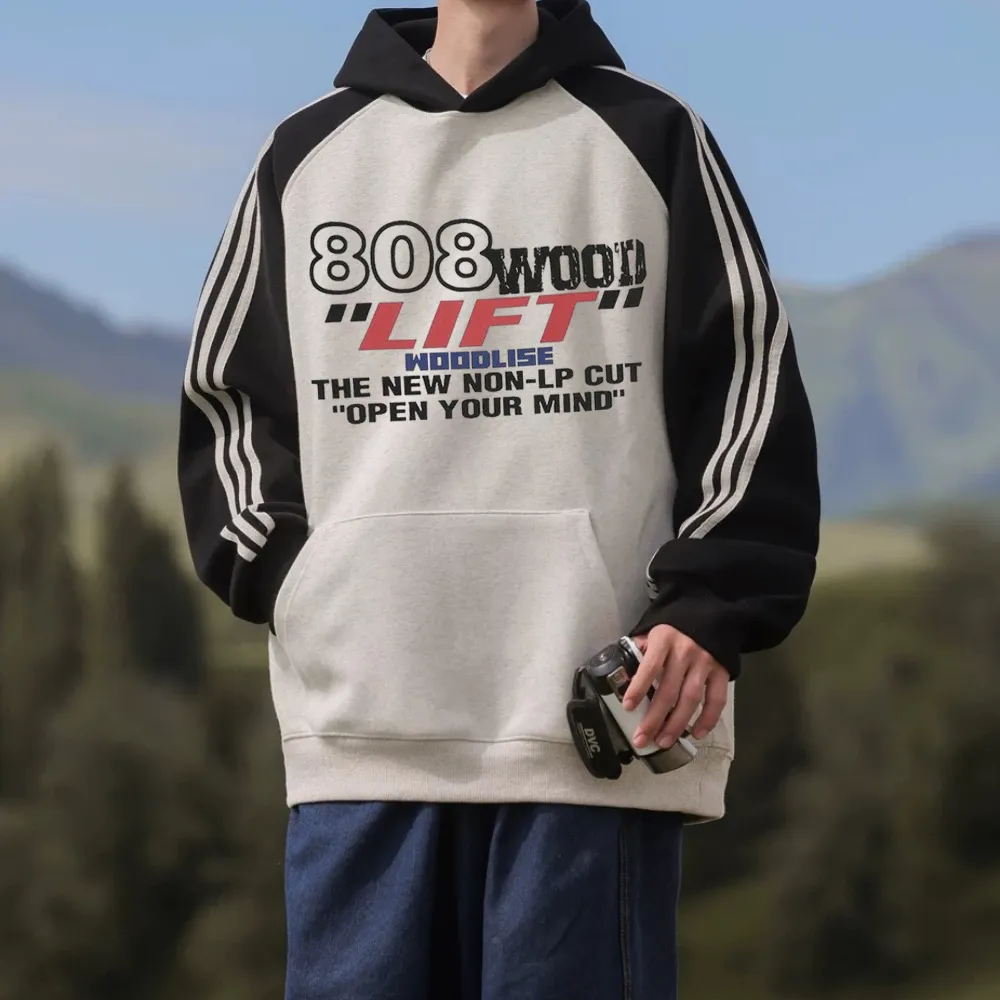 "American street fashion 808 print” Hoodie
