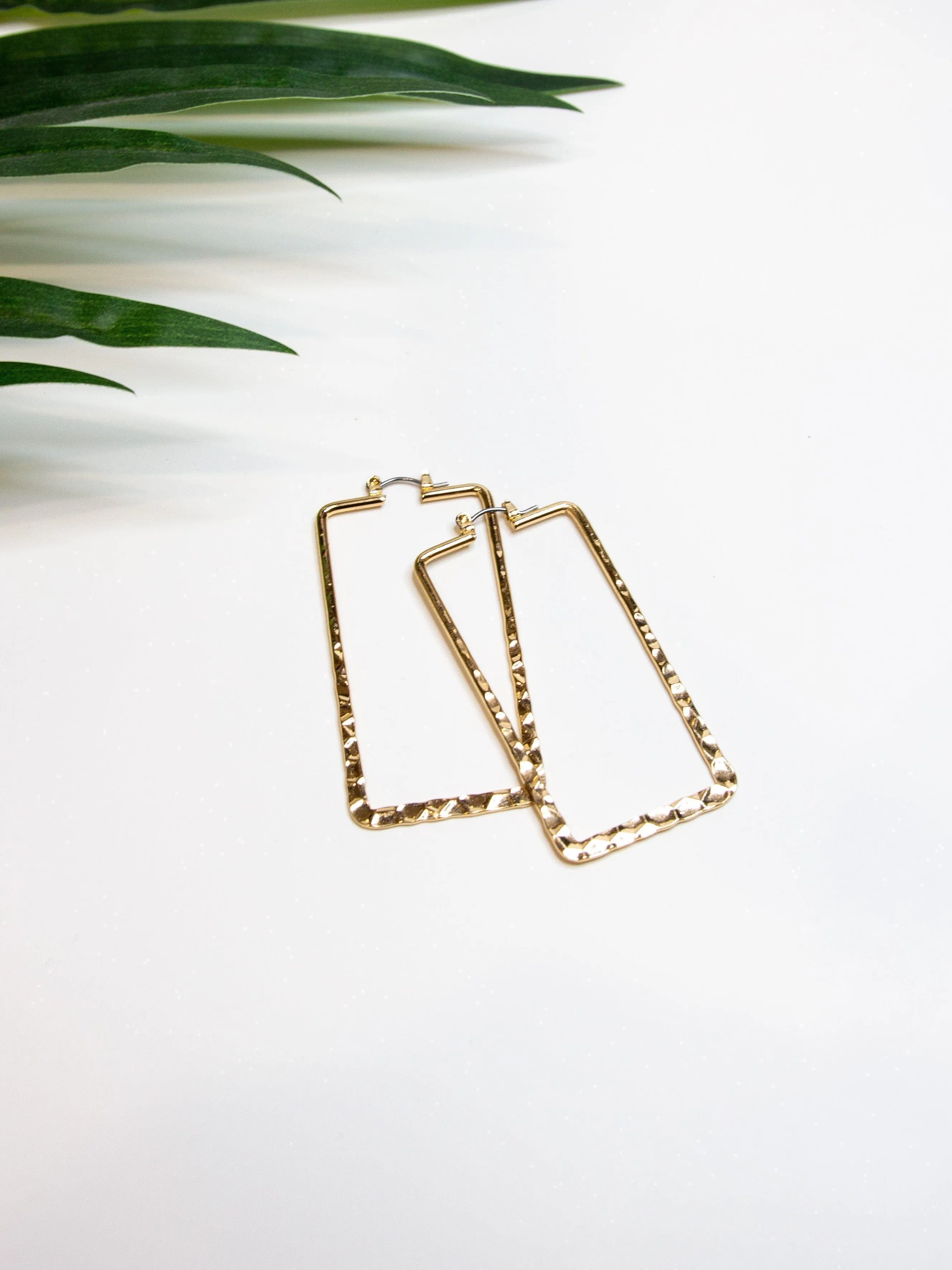 Rectangular Hoop Earrings