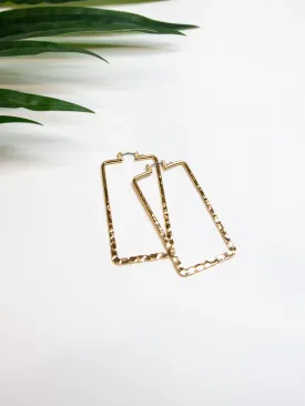 Rectangular Hoop Earrings