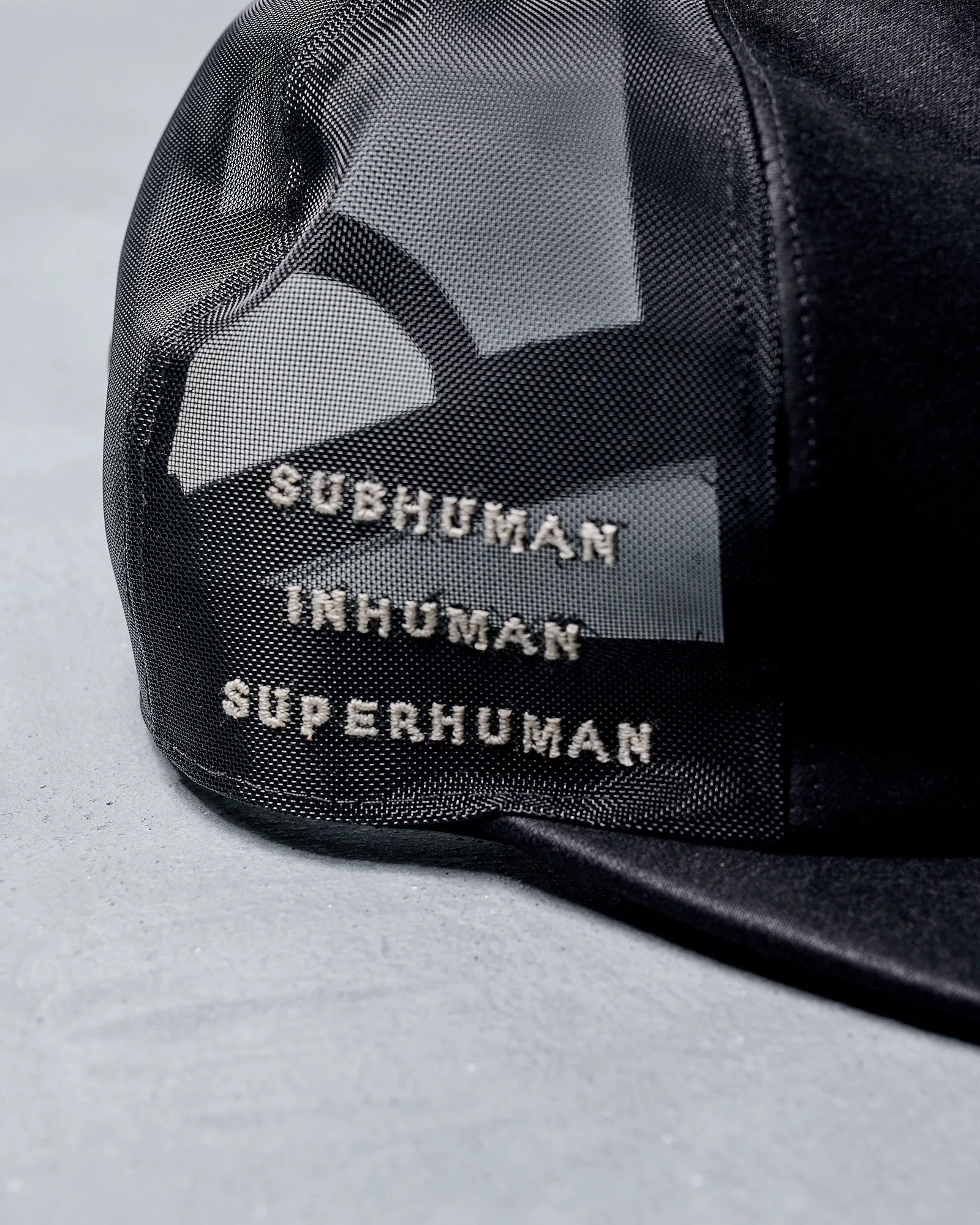 Rick Owens DRKSHDW SS 2018 Subhuman trucker cap   bag