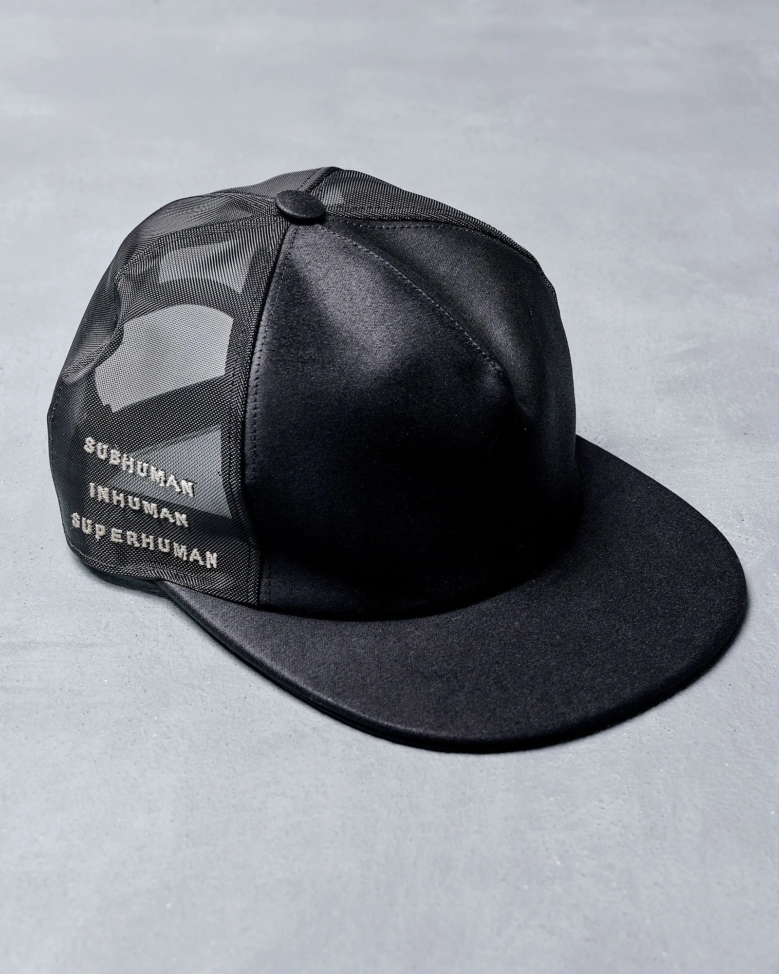 Rick Owens DRKSHDW SS 2018 Subhuman trucker cap   bag