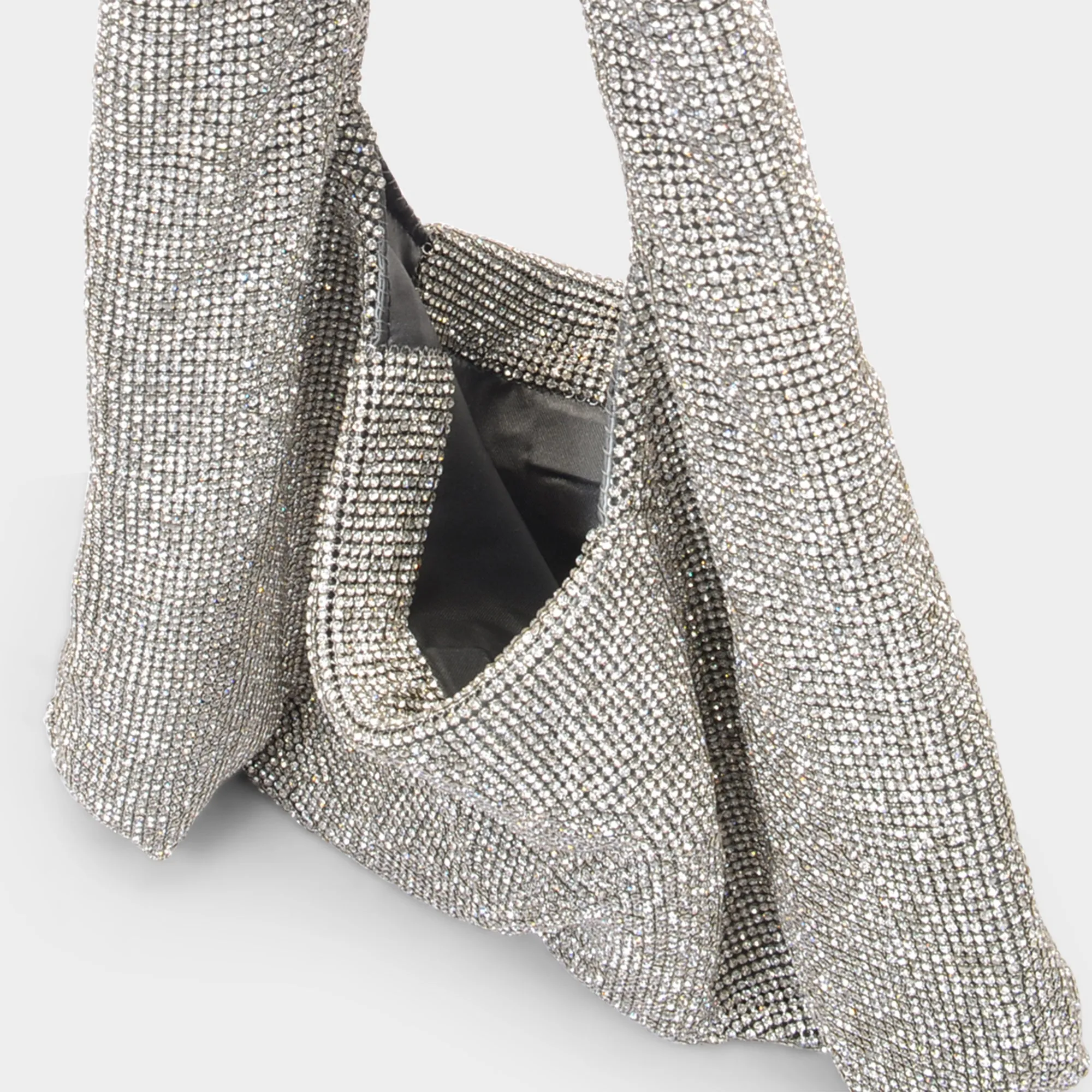 Sac Hobo Crystal Mesh - Kara - Laiton - Argenté