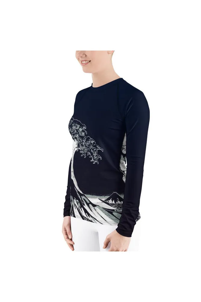 The Great Wave Women's Rash Guard