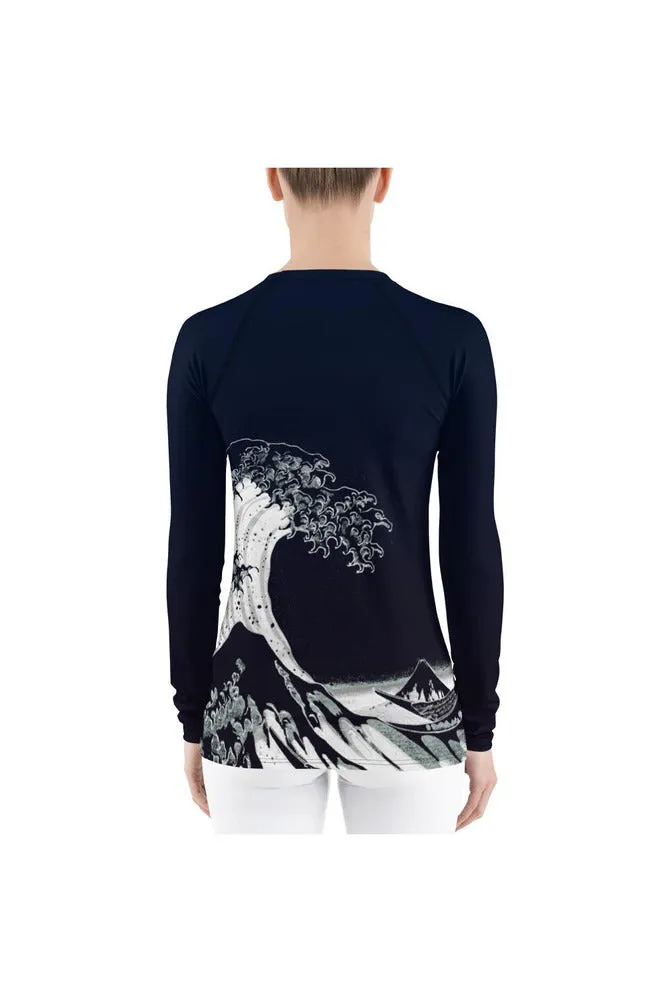 The Great Wave Women's Rash Guard